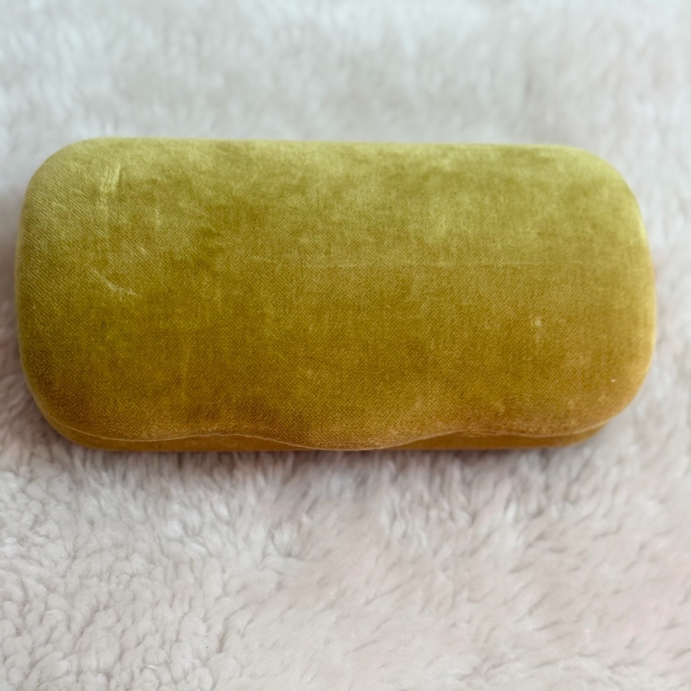 Gucci Yellow and Blue Velvet Glasses case